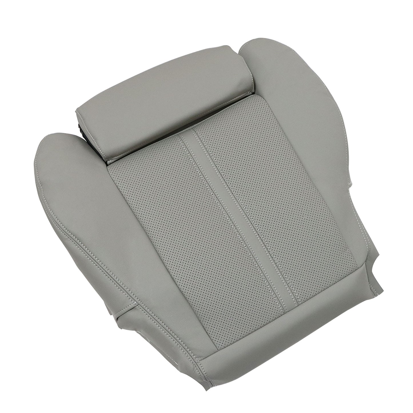Driver Bottom Perforated Leather Seat Cover Gray Fit For 2010-2016 Cadillac SRX
