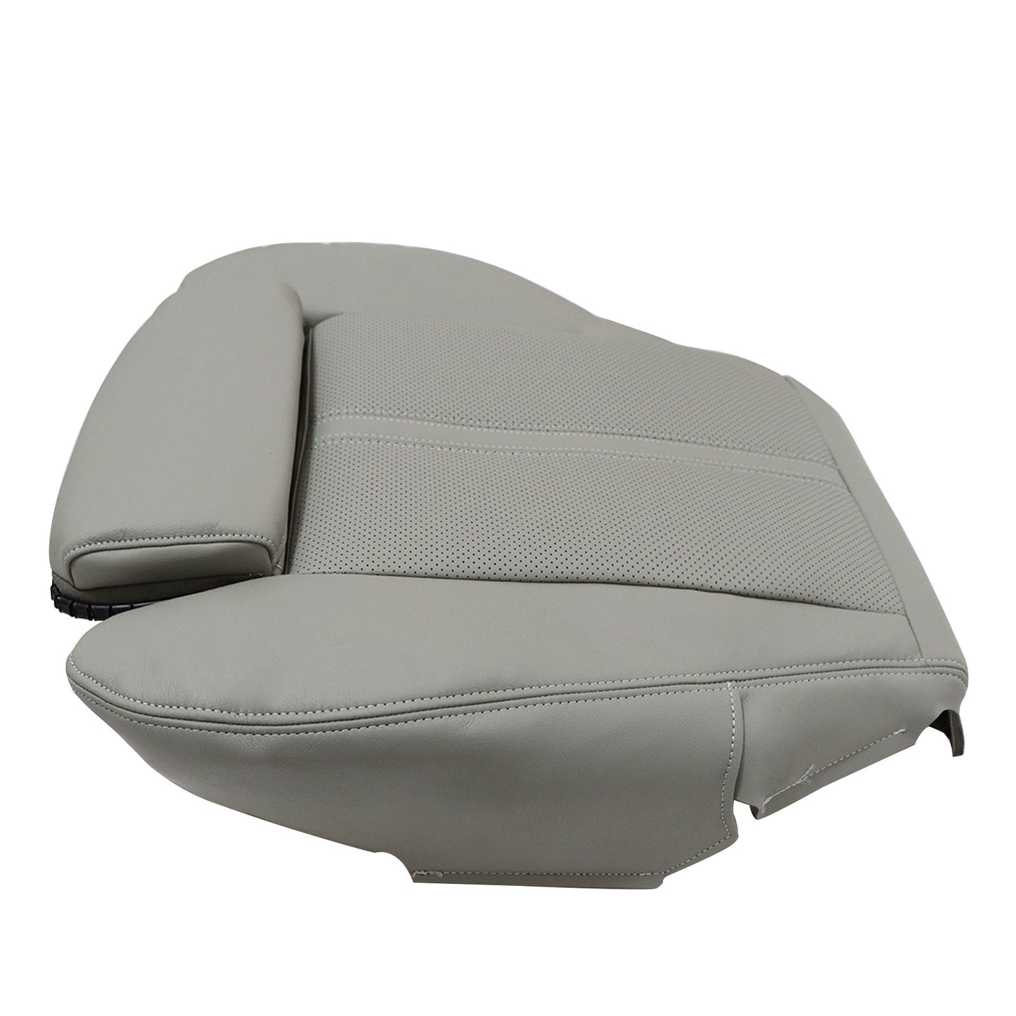 Driver Bottom Perforated Leather Seat Cover Gray Fit For 2010-2016 Cadillac SRX