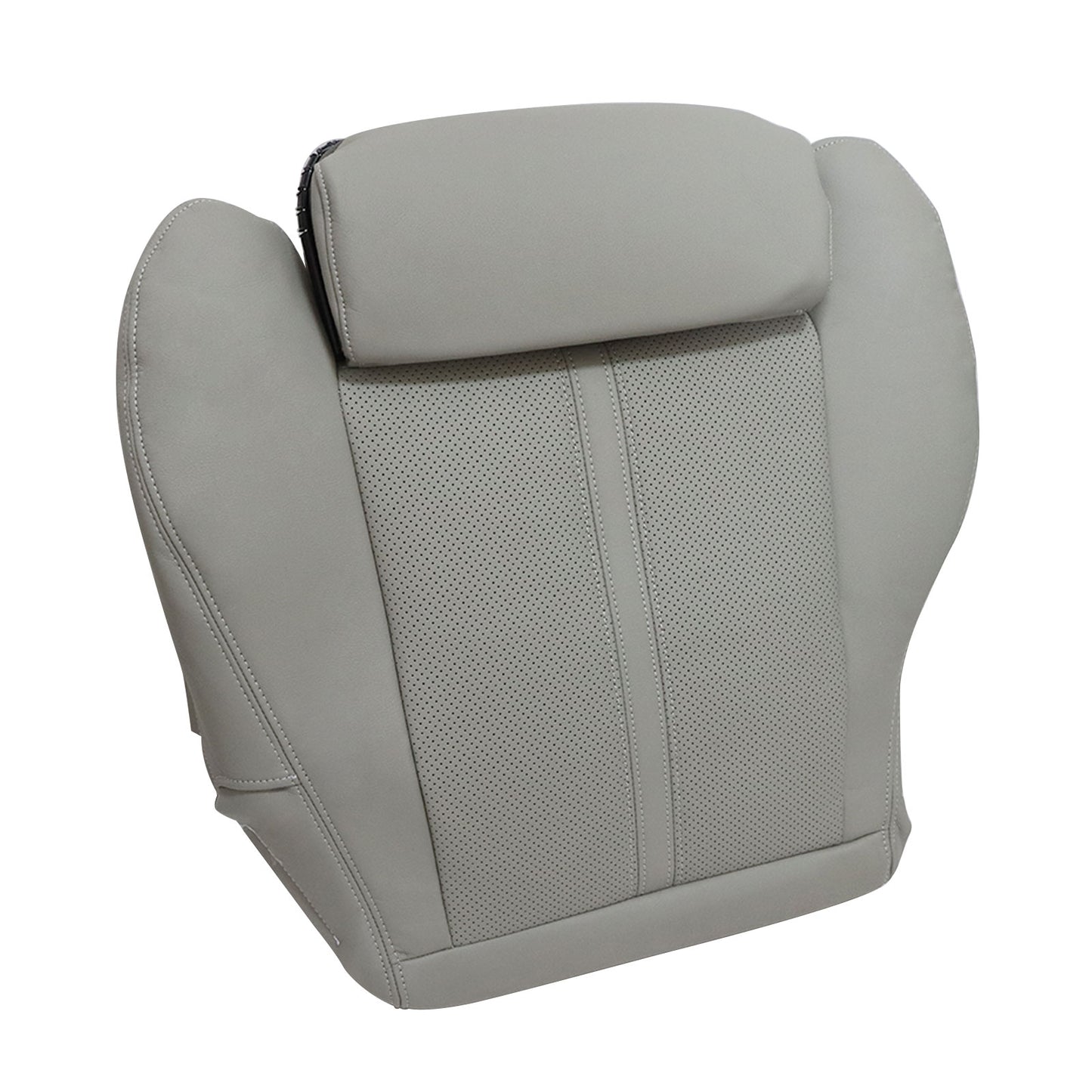 Driver Bottom Perforated Leather Seat Cover Gray Fit For 2010-2016 Cadillac SRX