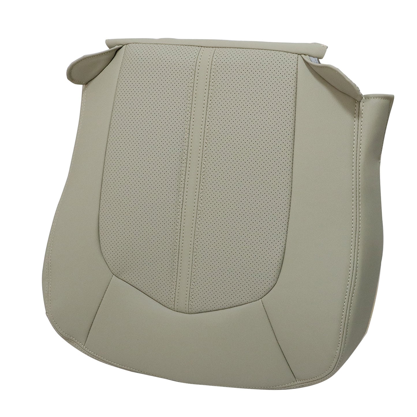 2008 to 2013 For Cadillac CTS Driver Bottom Perforated Leather Seat Cover Tan