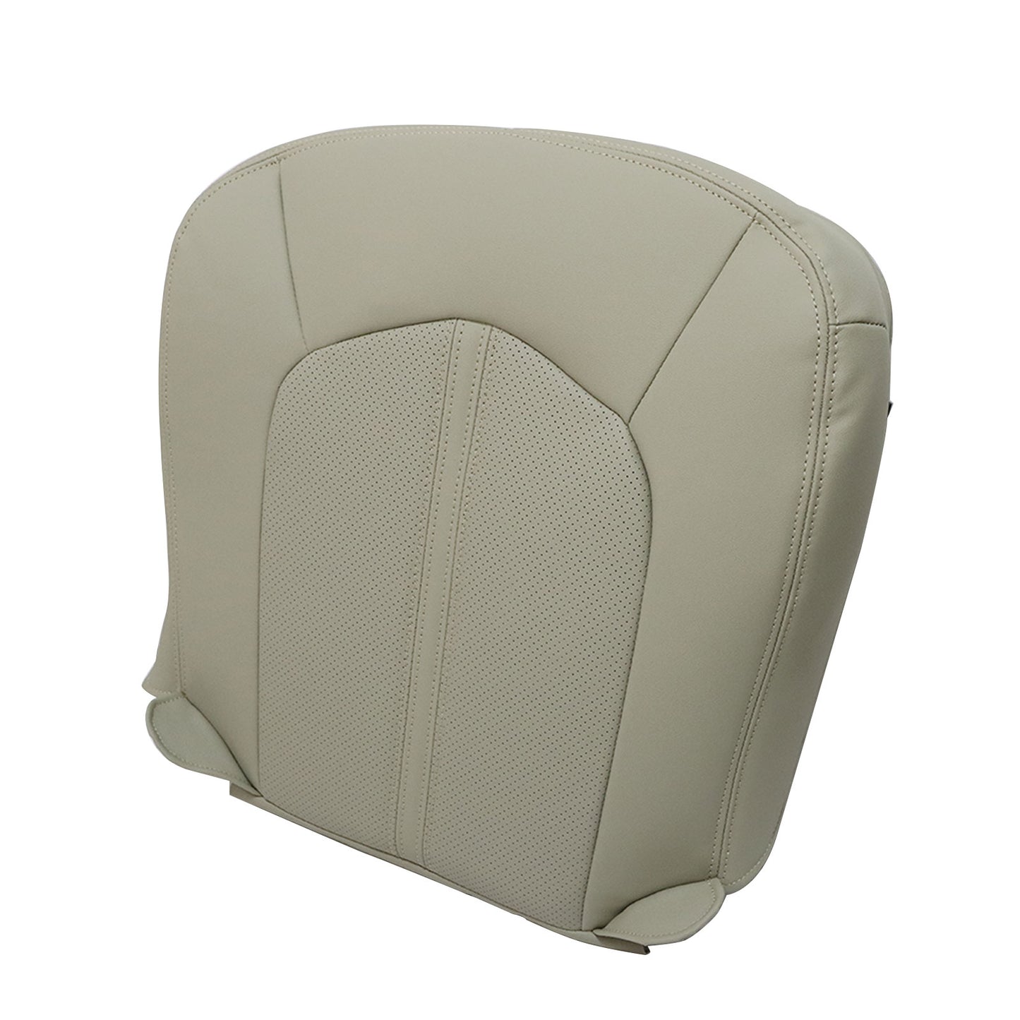 2008 to 2013 For Cadillac CTS Driver Bottom Perforated Leather Seat Cover Tan
