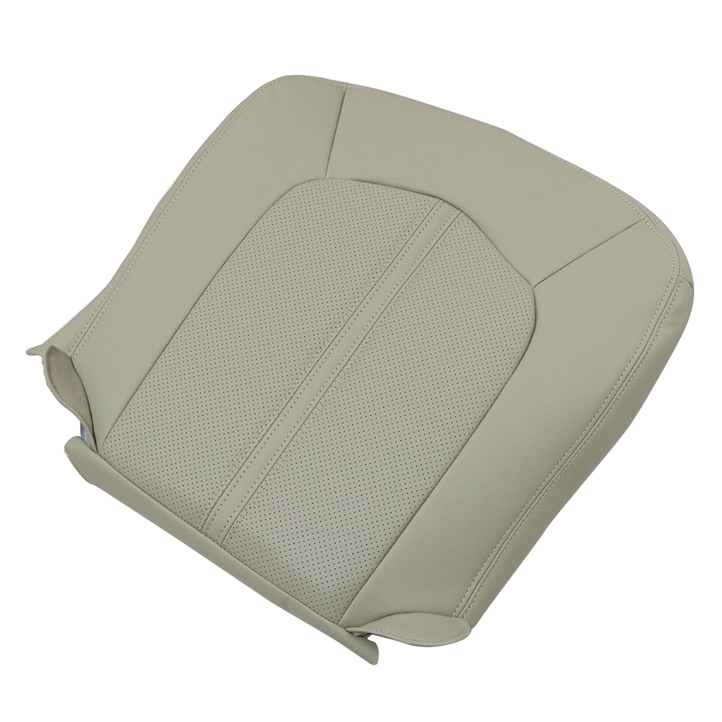 2008 to 2013 For Cadillac CTS Driver Bottom Perforated Leather Seat Cover Tan
