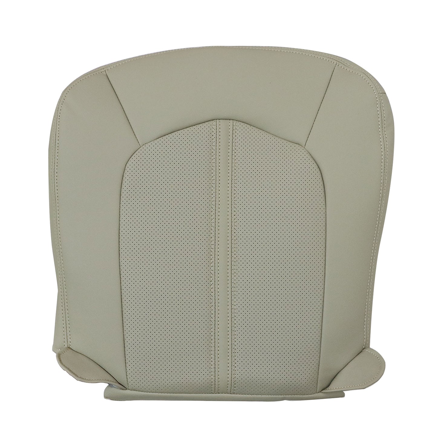 2008 to 2013 For Cadillac CTS Driver Bottom Perforated Leather Seat Cover Tan