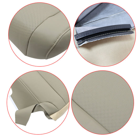For 2010-2015 Lexus RX350 450h Driver Bottom Perforated Leather Seat Cover Tan
