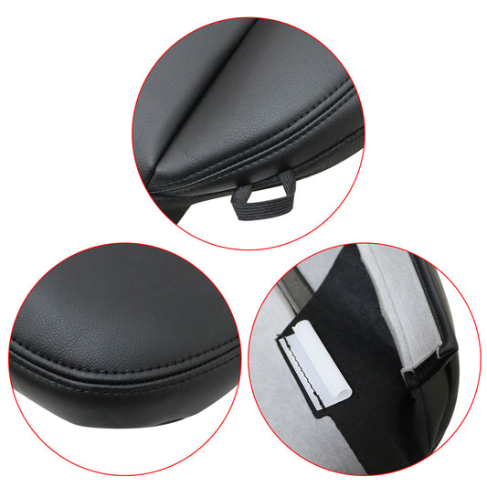 For 2006 2007 Ford F150 Davidson Driver Bottom Leather Seat Cover BLACK