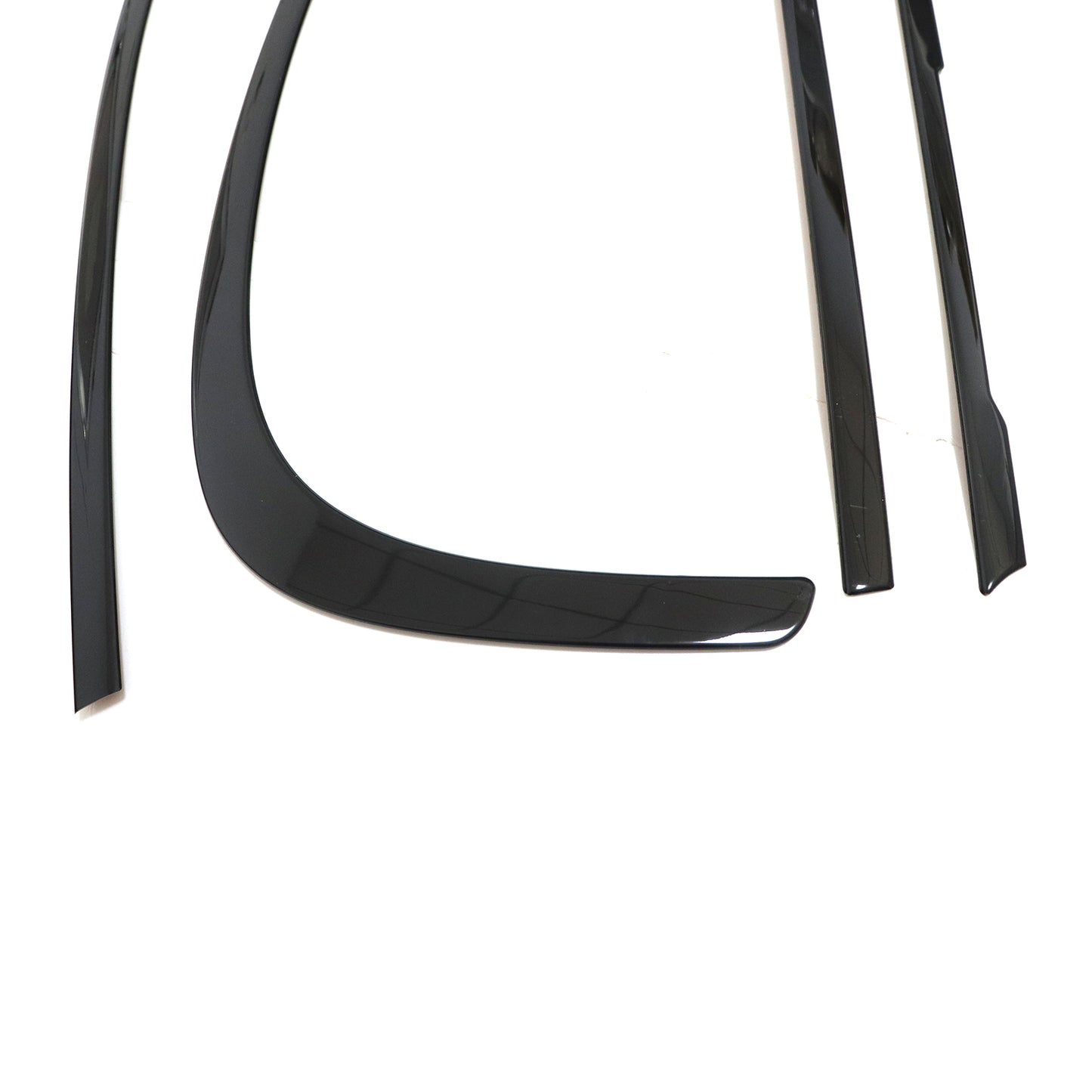 For BMW 3 Series E90 2006-2012 Window Sill Molding Trim Strips Gloss Black New