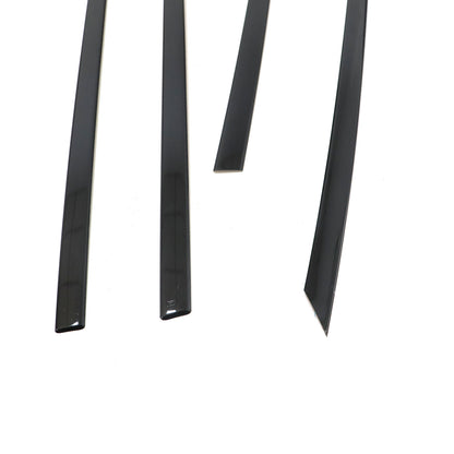 For BMW 3 Series E90 2006-2012 Window Sill Molding Trim Strips Gloss Black New