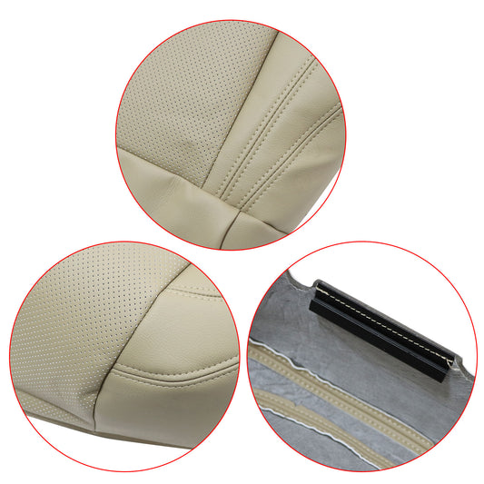 Fits Lexus GS430 2001-2005 Front Left Bottom Perforated Leather Cover Ivory Tan