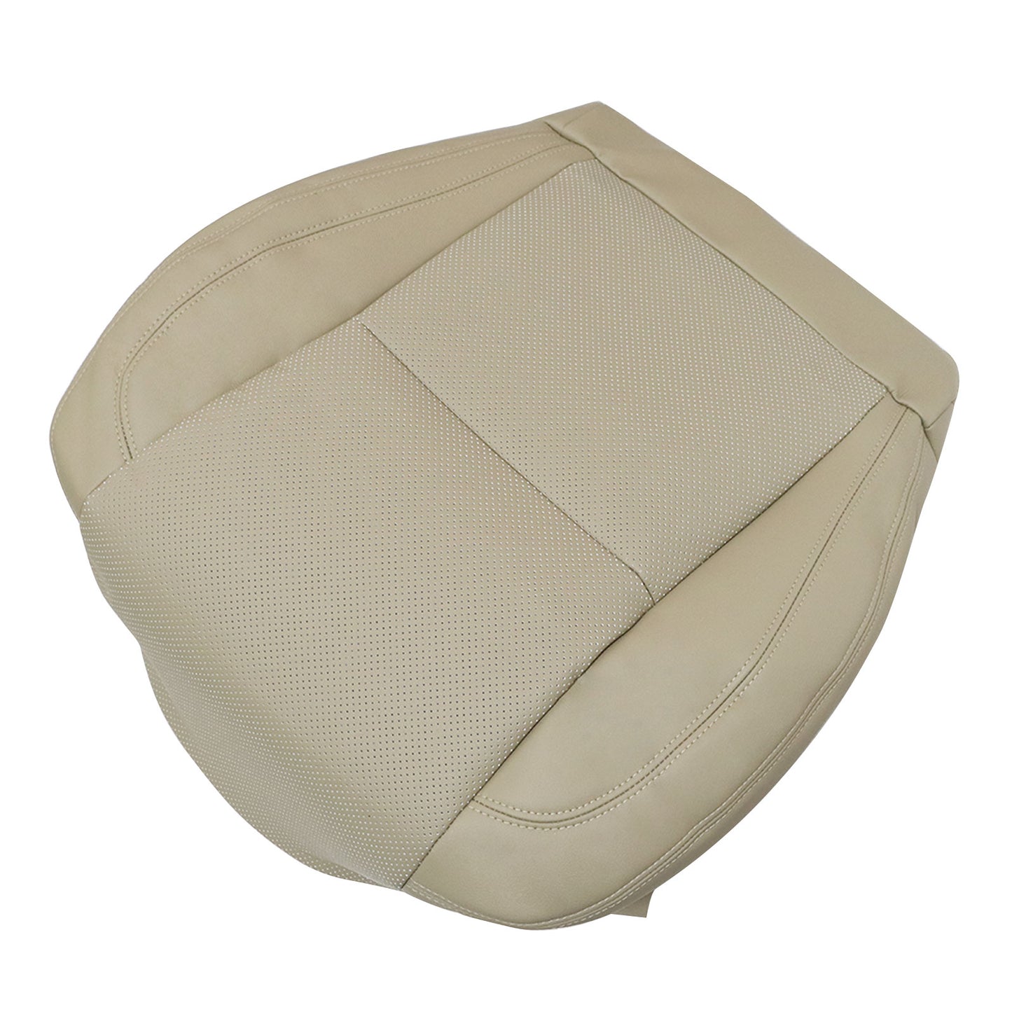 Fit Lexus GS430 2001-2005 Front Left Bottom Perforated Leather Cover Ivory Tan