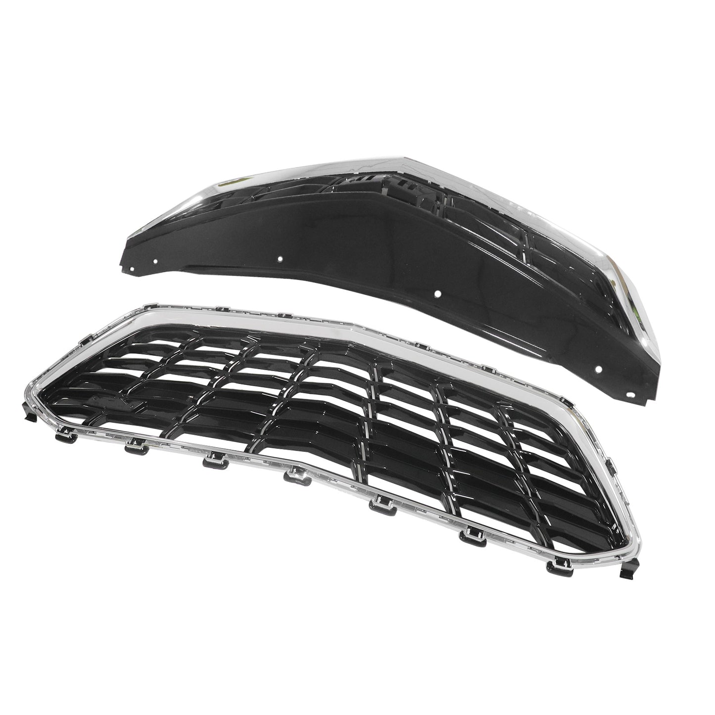 84009674 For 2016-2019 Chevrolet Cruze Front Bumper Upper&Lower Grille Grill Set