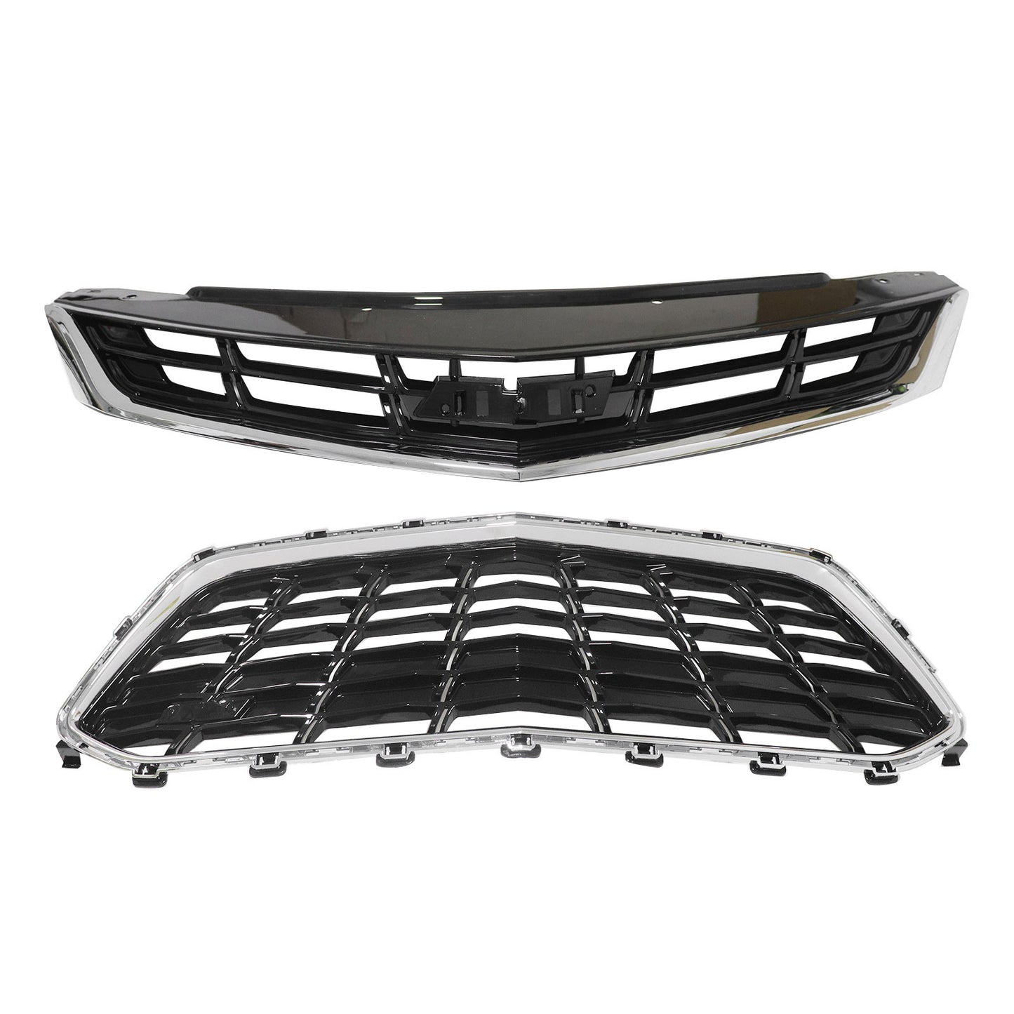 84009674 For 2016-2019 Chevrolet Cruze Front Bumper Upper&Lower Grille Grill Set