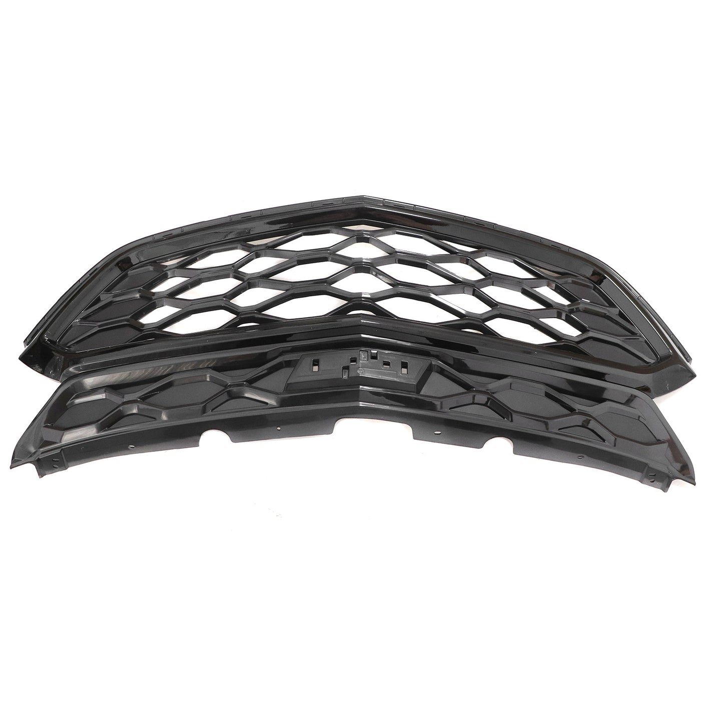 Fit For 2018-2021 Chevrolet Equinox Front Bumper Upper Grille Grill Mesh Glossy