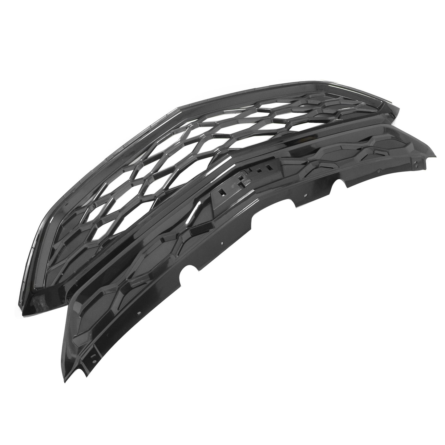 Fit For 2018-2021 Chevrolet Equinox Front Bumper Upper Grille Grill Mesh Glossy