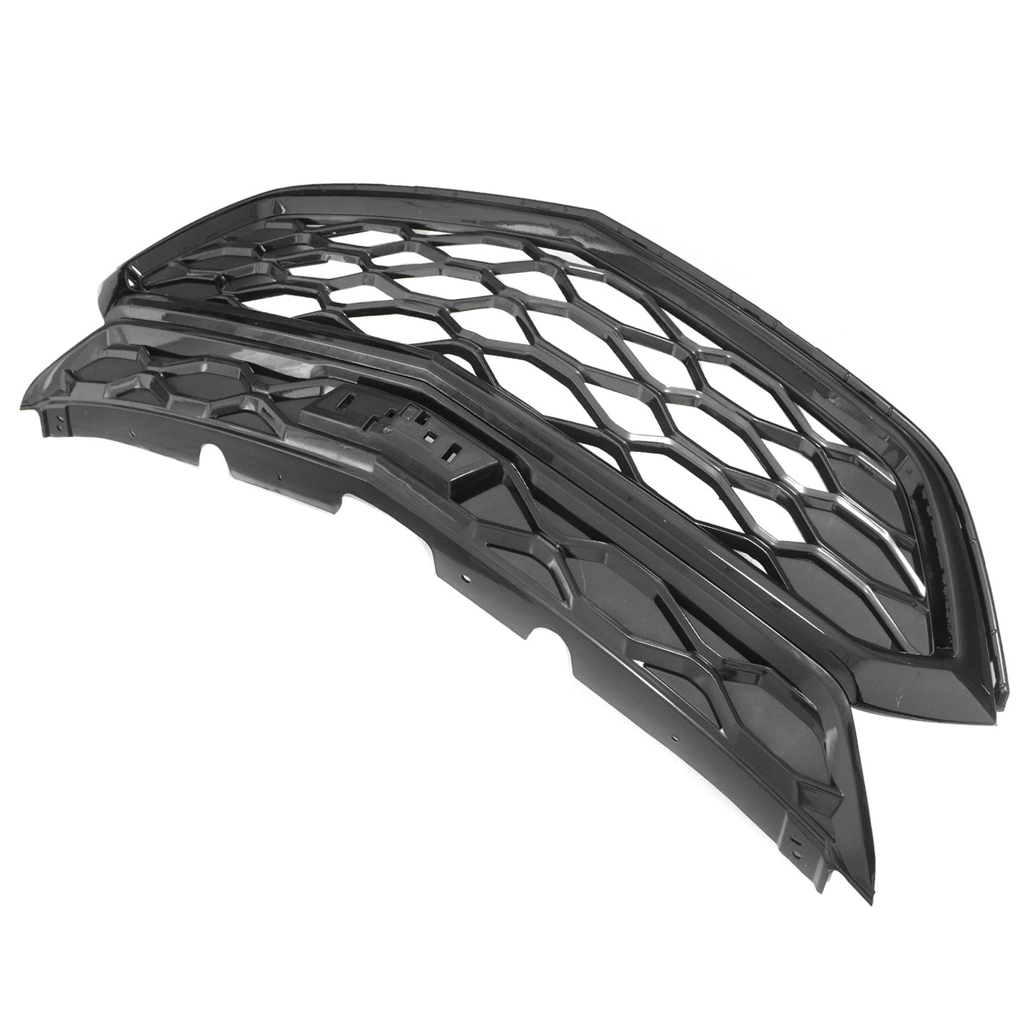 Fit For 2018-2021 Chevrolet Equinox Front Bumper Upper Grille Grill Mesh Glossy
