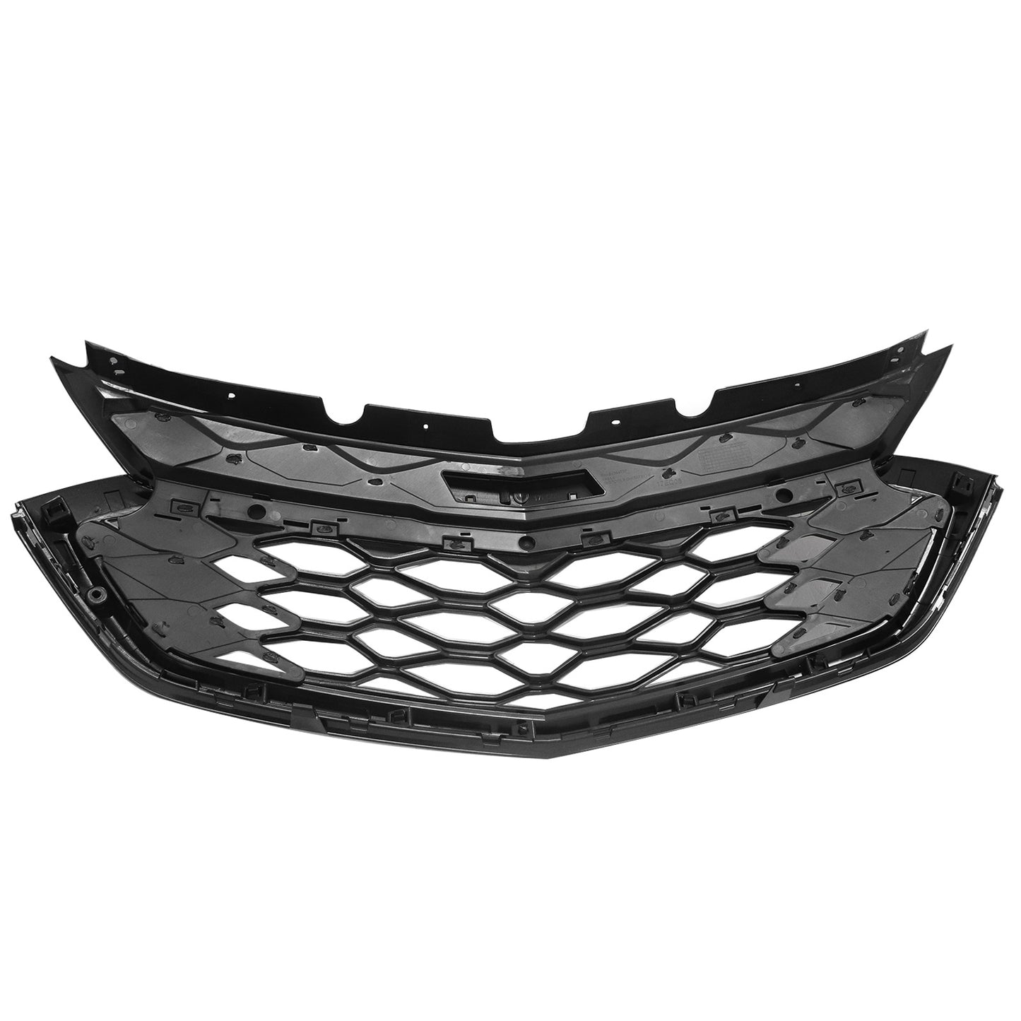 Fit For 2018-2021 Chevrolet Equinox Front Bumper Upper Grille Grill Mesh Glossy