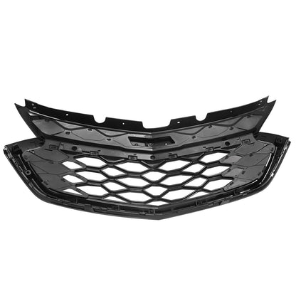 Fit For 2018-2021 Chevrolet Equinox Front Bumper Upper Grille Grill Mesh Glossy