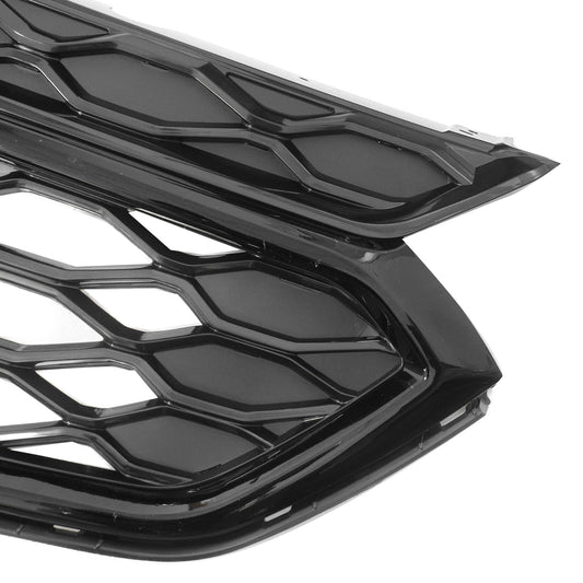 Fit For 2018-2021 Chevrolet Equinox Front Bumper Upper Grille Grill Mesh Glossy