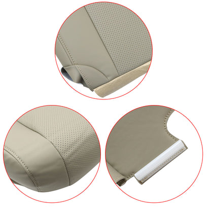Passenger Bottom Perf Leather Seat Cover Tan For 2010-2015 Lexus RX350 RX450h