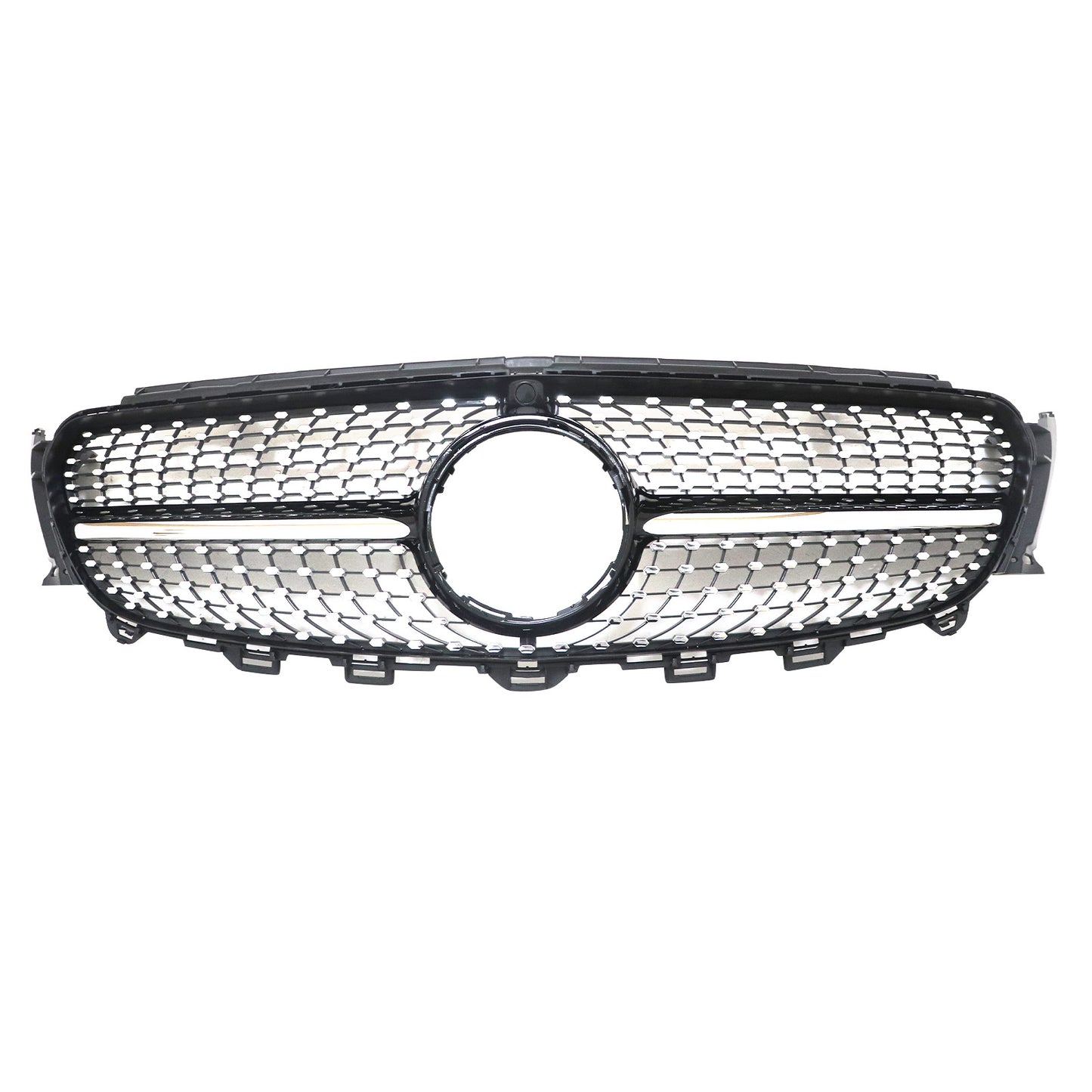For MERCEDES W213 E300 E350 E400 16-20 Diamond Style Front Bumper Grille