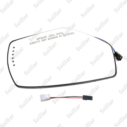 Right Side Heated Mirror Glass W/Signal For 2014-2018 Chevrolet Silverado Sierra