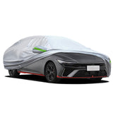 Car Cover For Outdoor Sun Dust Scratch Rain Snow Waterproof Breathable Silver US