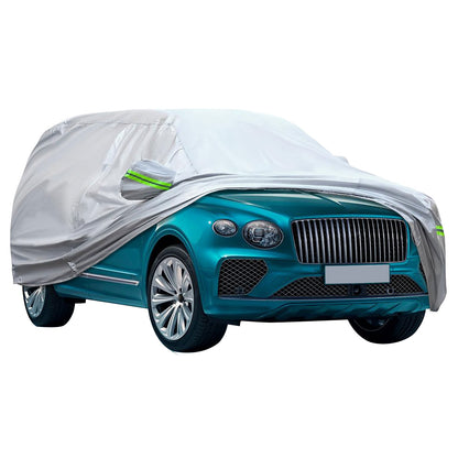 Car Cover For Outdoor Sun Dust Scratch Rain Snow Waterproof Breathable Silver US
