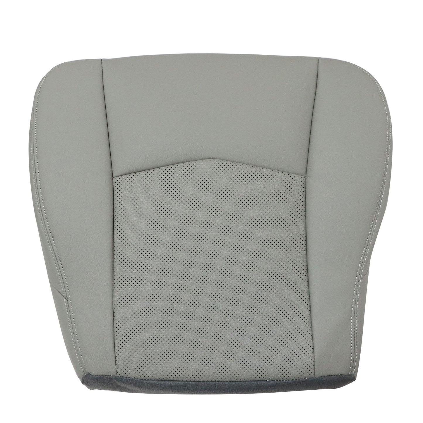 Passenger Bottom Perfrated Leather Seat Cover Gray For 2004-2009 Cadillac SRX