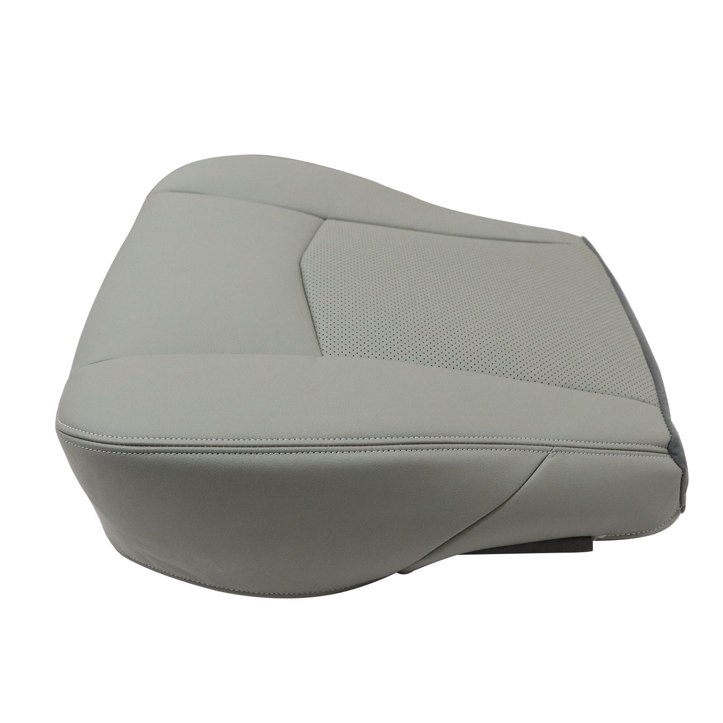 Passenger Bottom Perfrated Leather Seat Cover Gray For 2004-2009 Cadillac SRX