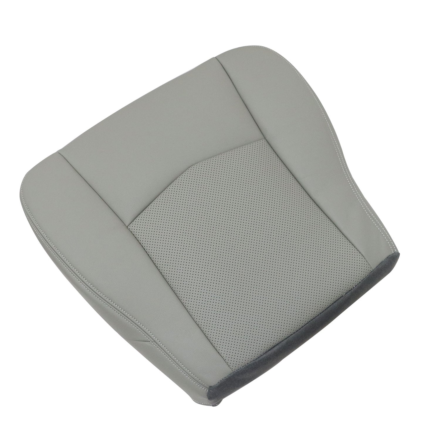 Passenger Bottom Perfrated Leather Seat Cover Gray For 2004-2009 Cadillac SRX