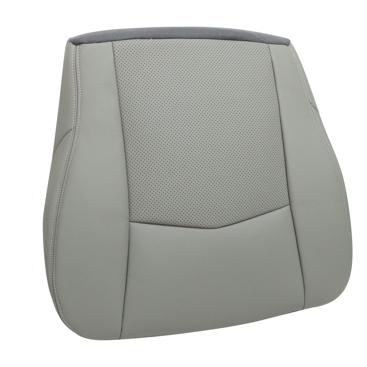 Passenger Bottom Perfrated Leather Seat Cover Gray For 2004-2009 Cadillac SRX