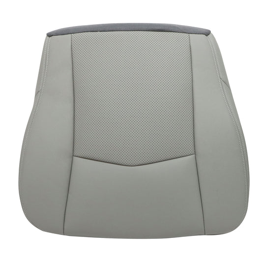 Passenger Bottom Perfrated Leather Seat Cover Gray For 2004-2009 Cadillac SRX