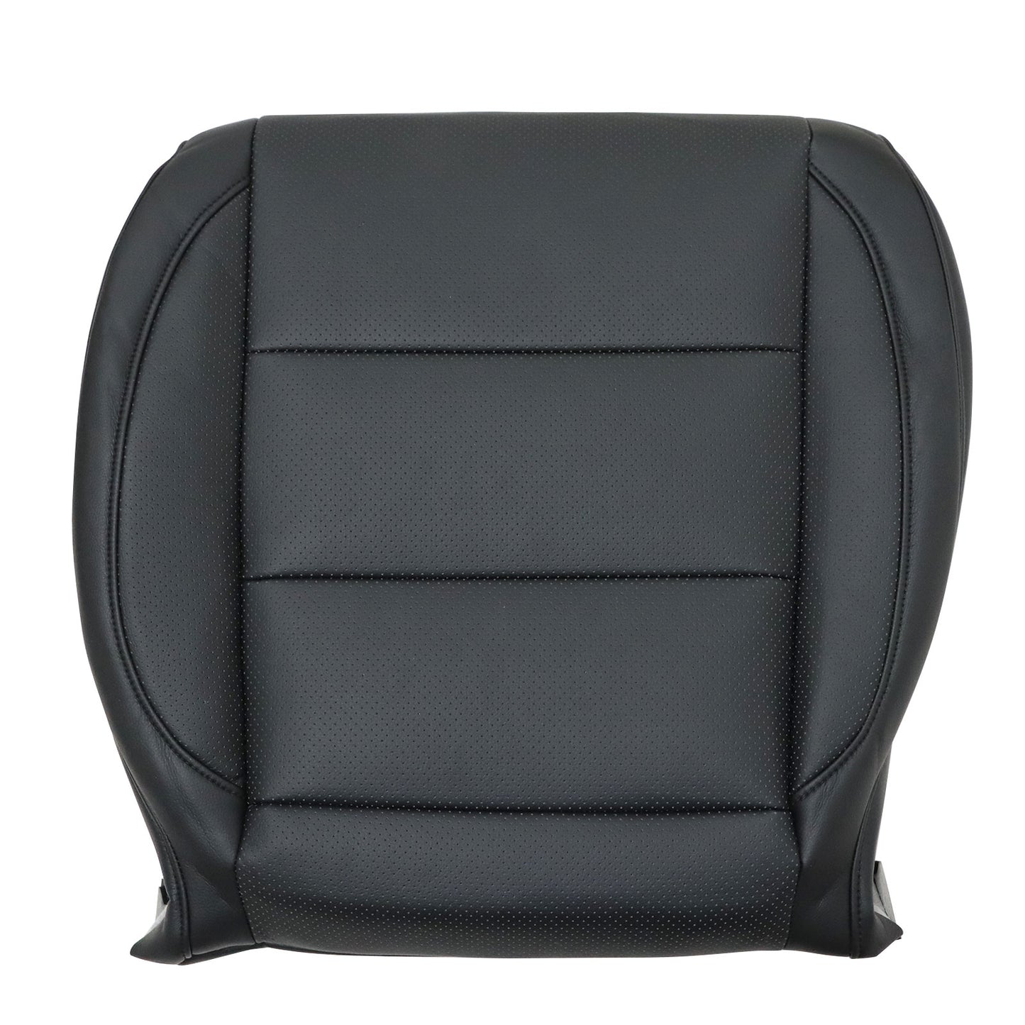 For 2006-2010 VW Jetta Passenger Side Bottom Perforated Leather Seat Cover Black