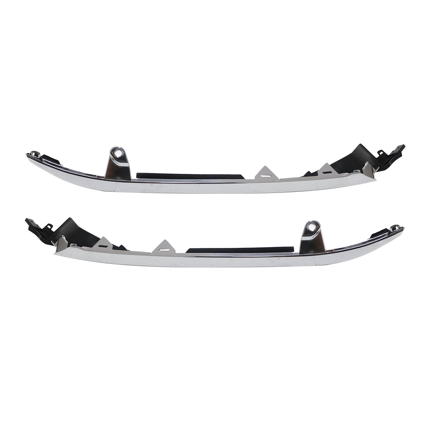 Fit For 2018-2020 Honda Accord Bumper Grill Grille Chrome With Molding 3Pcs