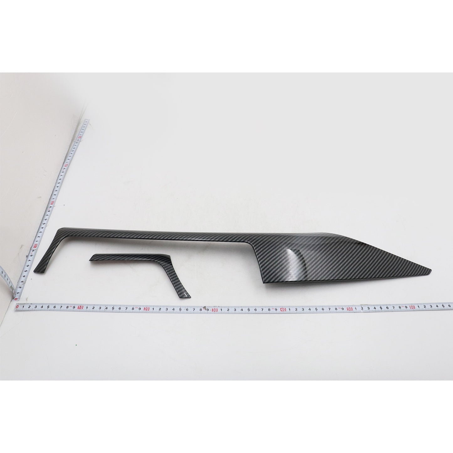 For BMW 3 Series F30 F31 2012-2018 Carbon Fiber Look Center Dash Panel Trim 2Pcs