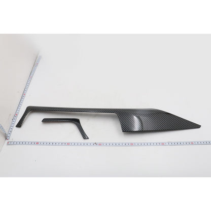 For BMW 3 Series F30 F31 2012-2018 Carbon Fiber Look Center Dash Panel Trim 2Pcs