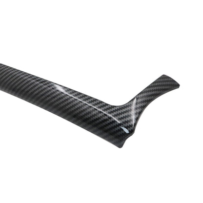 For BMW 3 Series F30 F31 2012-2018 Carbon Fiber Look Center Dash Panel Trim 2Pcs