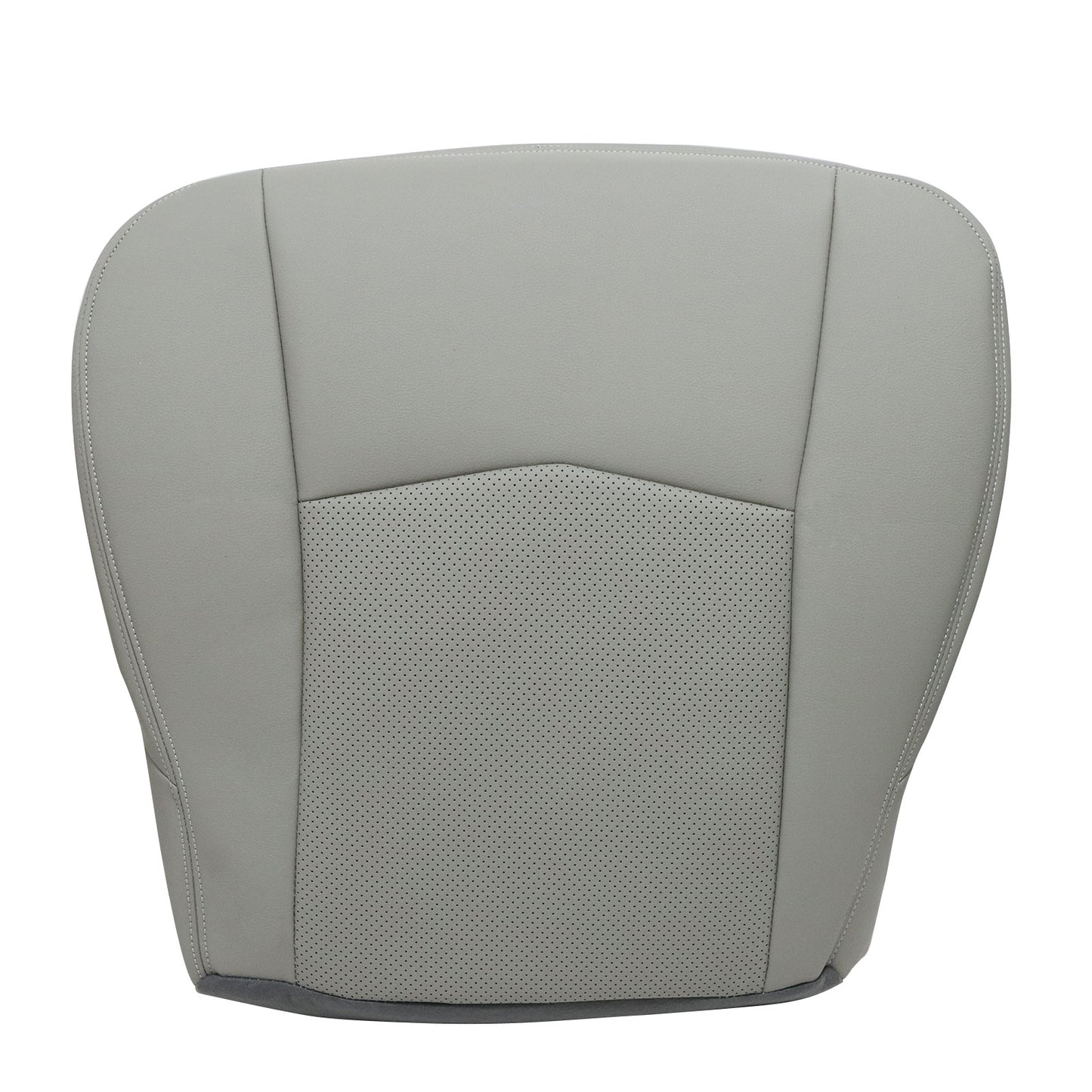 Driver Bottom Replacement PERF Leather Seat Cover Gray For 04-09 Cadillac SRX