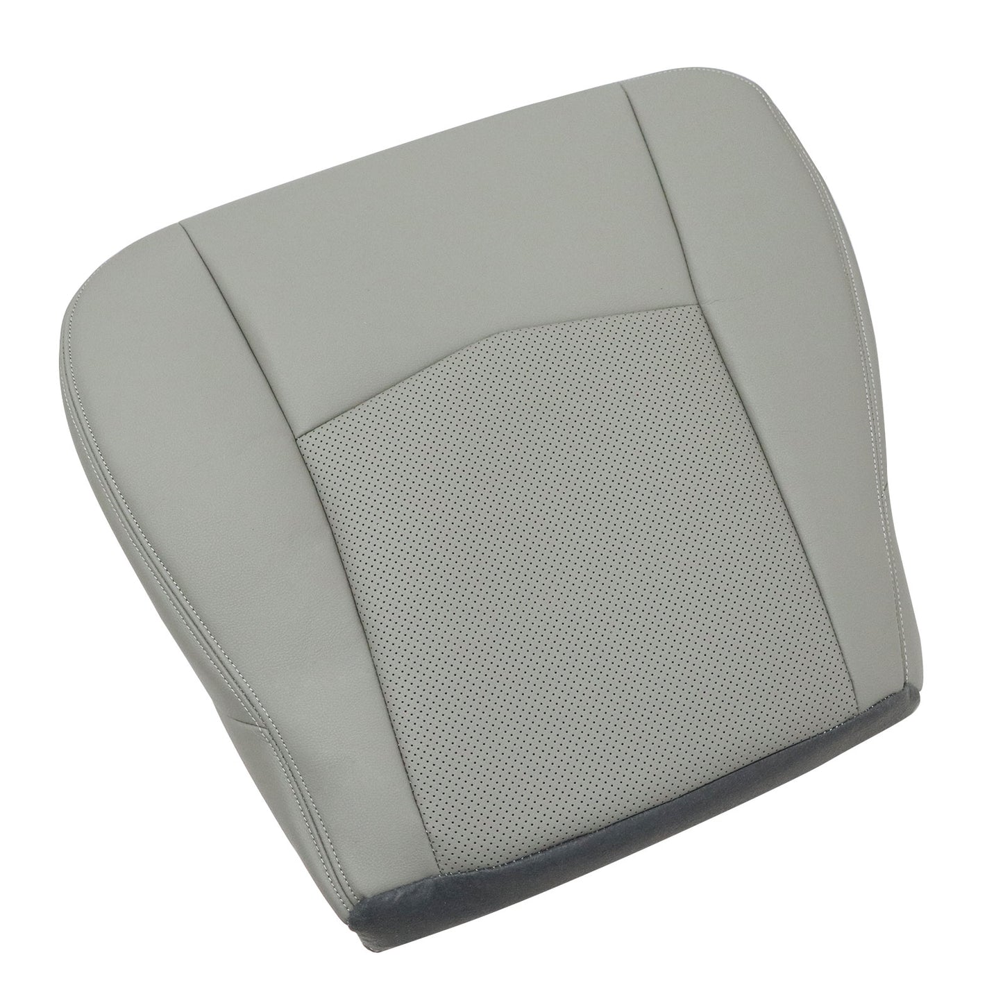 Driver Bottom Replacement PERF Leather Seat Cover Gray For 04-09 Cadillac SRX
