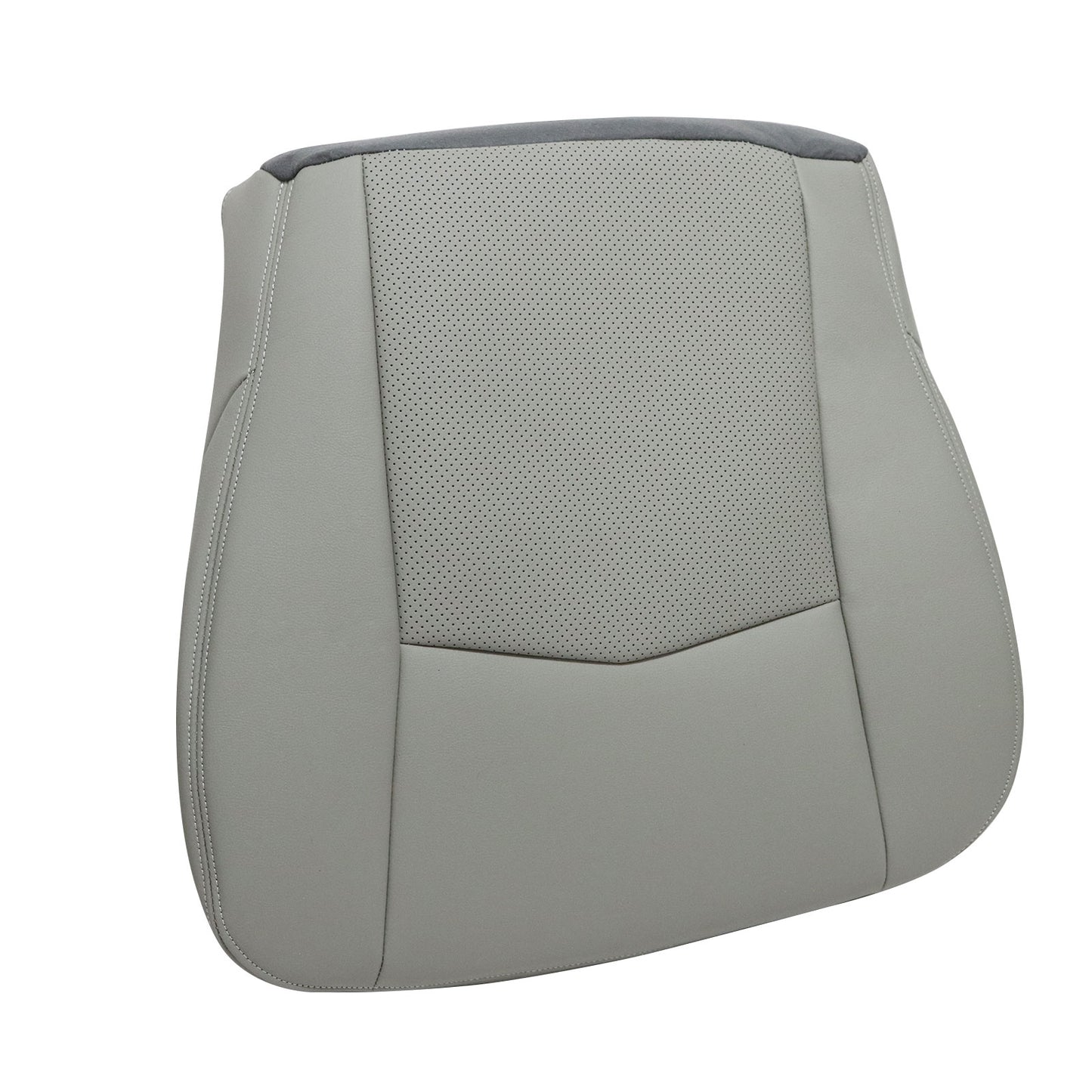 Driver Bottom Replacement PERF Leather Seat Cover Gray For 04-09 Cadillac SRX