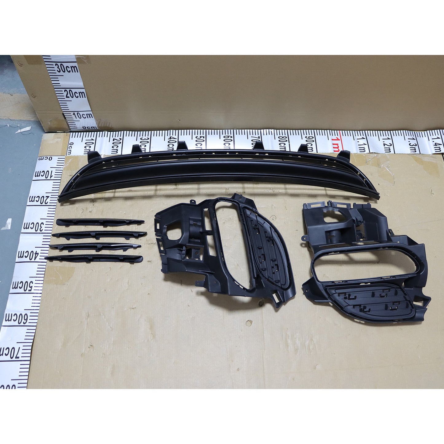 Front Bumper Grill Elements Moldings Kit Fit For Porsche Panamera 2010 2012 2013