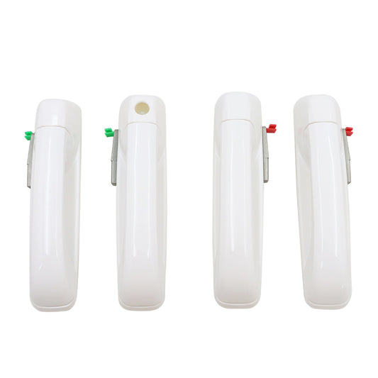 Bright White Door Handles (Set of 4) For 2012-2018 Dodge Ram 1500,2500,3500