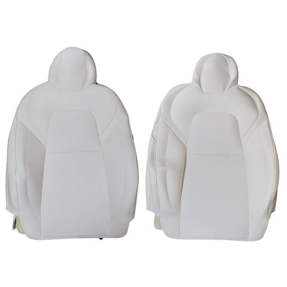 For 2017 to 2023 Tesla Model 3 Front & Rear Full Set Leather 5 Seat Cover White