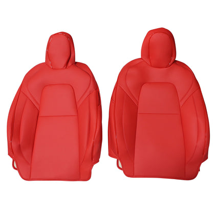 For 2017-2023 Tesla Model 3 Leather Full Set Seat Cover Front & Rear Cushion Red