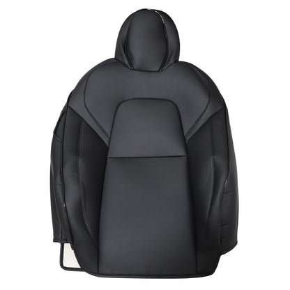 For 2020-2024 Tesla Model Y Faux Leather Front & Rear 5-Seat Cover Cushion Black