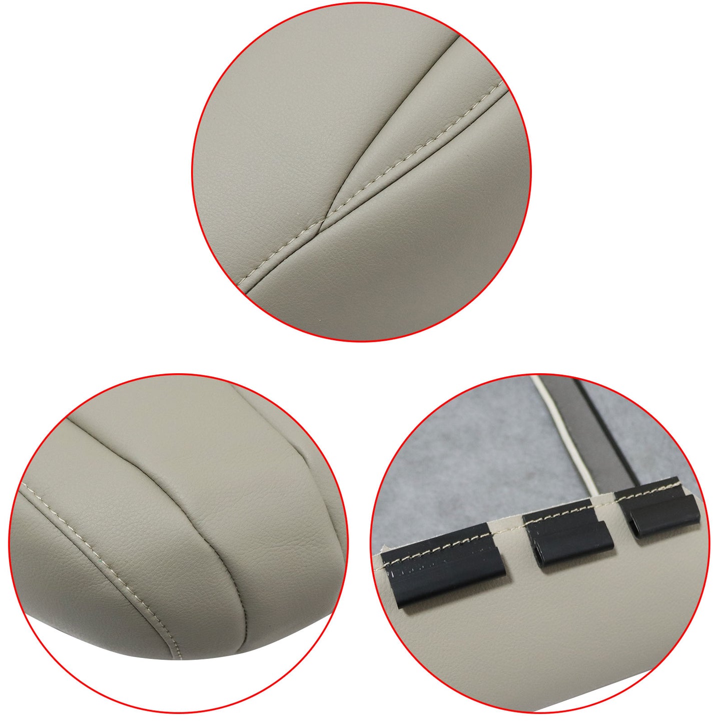 High Quality Driver Bottom Side Seat Cover Tan For 2008-19 Toyota Land Cruiser