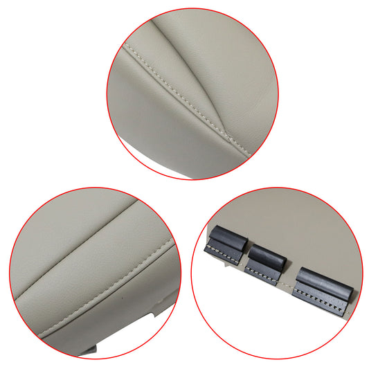 New Passenger Bottom Leather Seat Cover Tan Fits 2008-2019 Toyota Land Cruiser