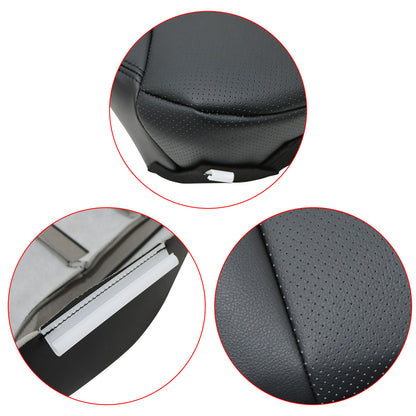 Fits 2005-2007 Honda CRV Driver Bottom Replacement Perf Leather Seat Cover Black