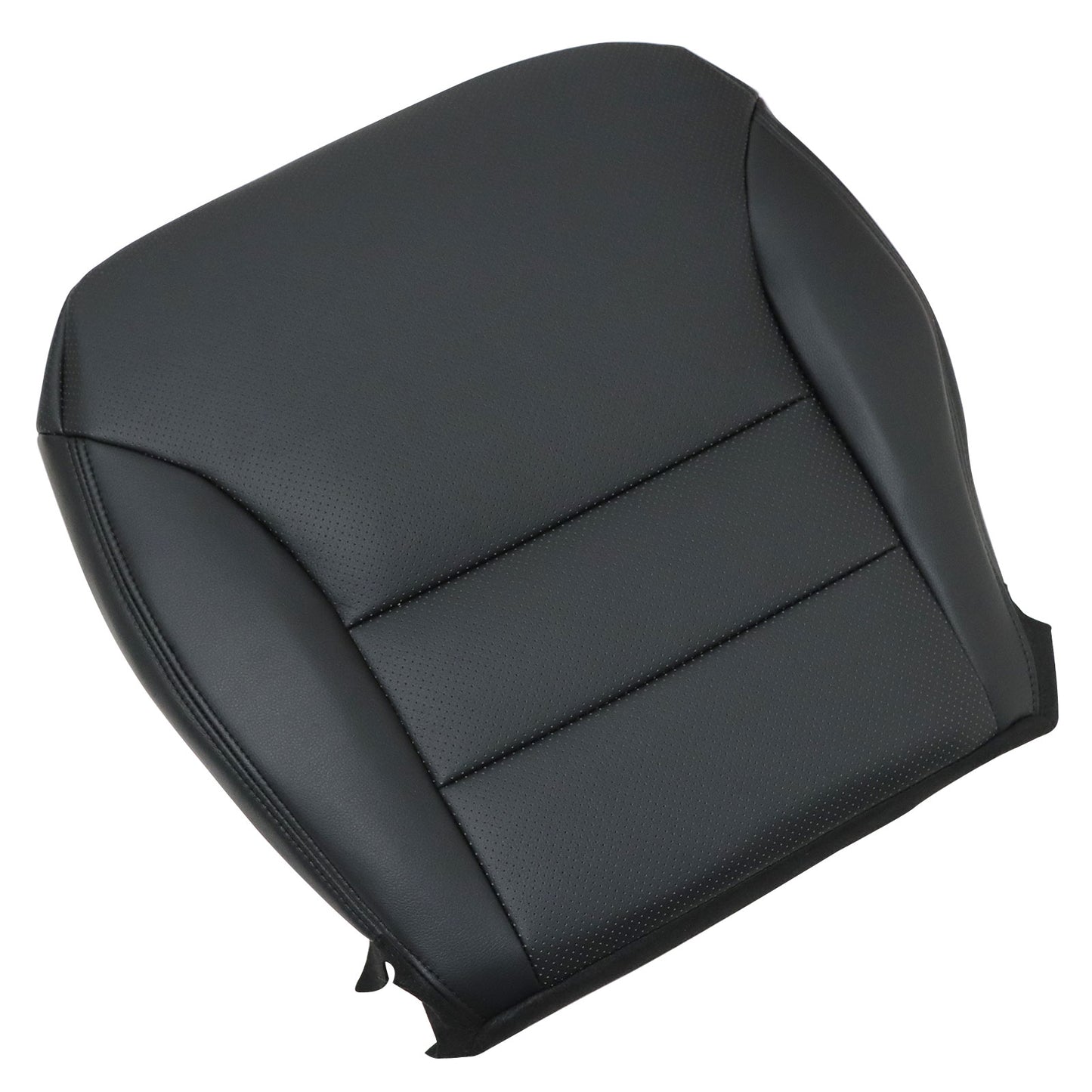 Fits 2005-2007 Honda CRV Driver Bottom Replacement Perf Leather Seat Cover Black