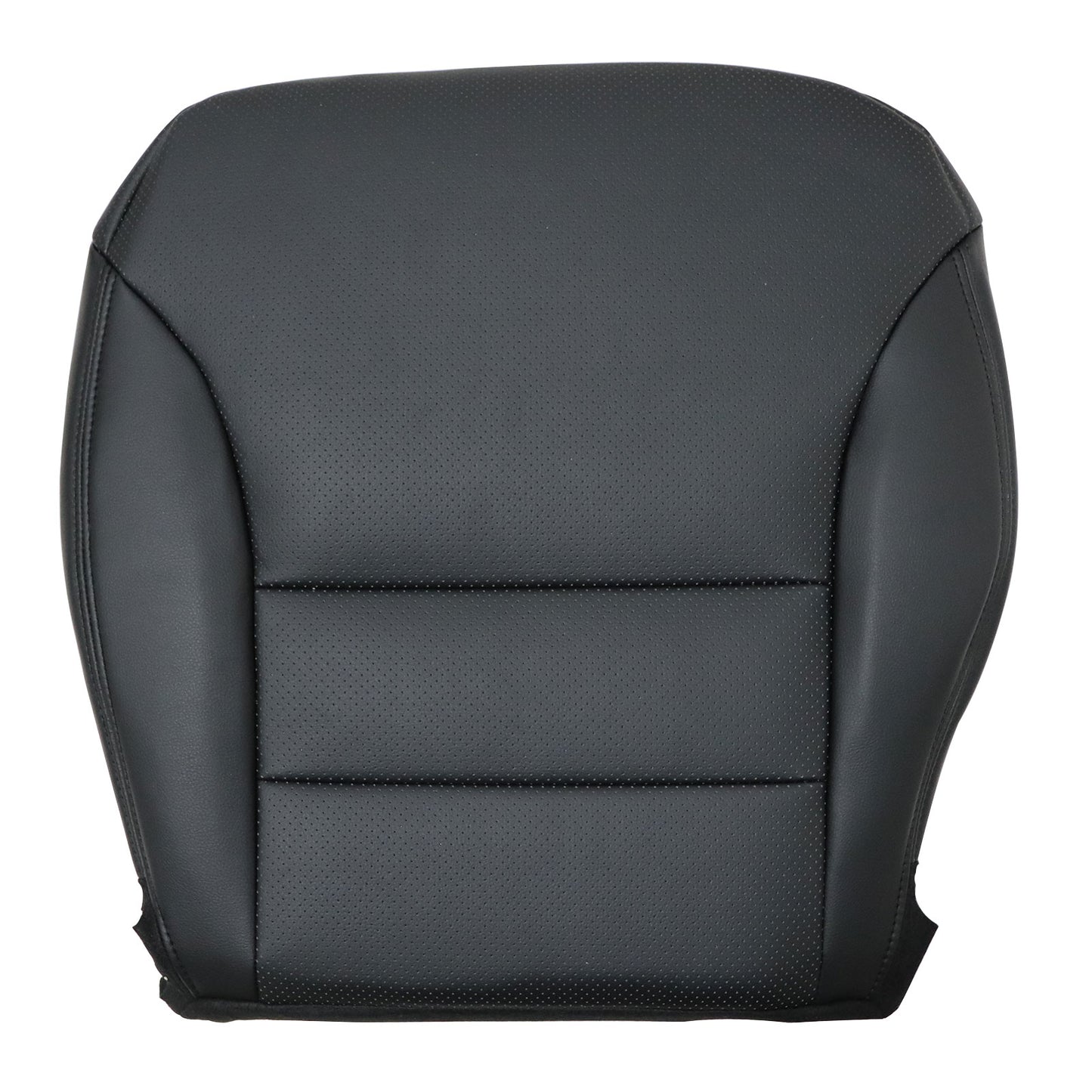 Fits 2005-2007 Honda CRV Driver Bottom Replacement Perf Leather Seat Cover Black