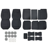 Front Rear 5-Seat Cover Full Surround Set For 2009-2022 Ford F150 F250 Crew Cab